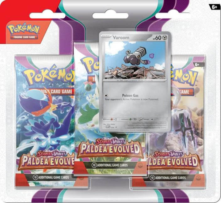 Pokémon TCG - Paldea Evolved - 3 Pack Blister (Random Promo)