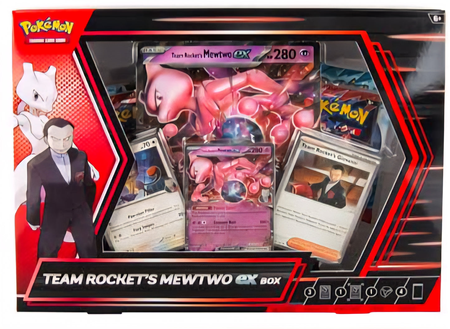Pokémon TCG - Team Rocket's Mewtwo ex Box